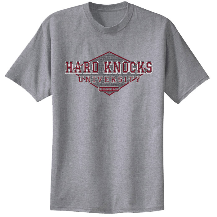 Hard Knocks University Grey Tee Shirt