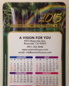 2015 A vision for you calenders