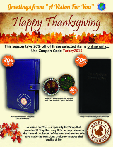 Take 20% Off this 2015 Thanksgiving at A Vision For You